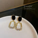 Wholesale alloy hollow gold earrings JDC-ES-BY011 Earrings 宝钰 Wholesale Jewelry JoyasDeChina Joyas De China