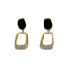 Wholesale alloy hollow gold earrings JDC-ES-BY011 Earrings 宝钰 Wholesale Jewelry JoyasDeChina Joyas De China