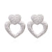 Wholesale Alloy Hollow Heart Earrings JDC-ES-MY234 Earrings 曼茵 white k Wholesale Jewelry JoyasDeChina Joyas De China