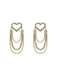 Wholesale alloy hollow heart earrings JDC-ES-XuF049 Earrings 旭帆 Wholesale Jewelry JoyasDeChina Joyas De China