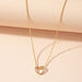 Wholesale alloy hollow Love Necklace JDC-NE-AYN108 NECKLACE JoyasDeChina X810 hollow heart Wholesale Jewelry JoyasDeChina Joyas De China