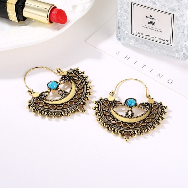 Bulk Jewelry Wholesale alloy hollow pattern Earrings JDC-ES-MH005 Wholesale factory from China YIWU China