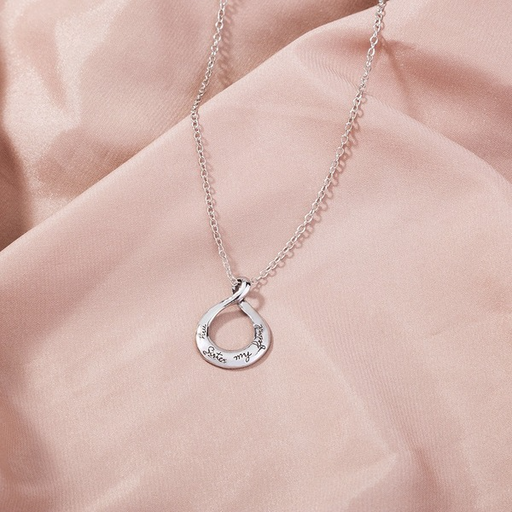 Bulk Jewelry Wholesale alloy hollow ring pendant necklaces JDC-NE-NM036 Wholesale factory from China YIWU China