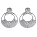 Wholesale alloy hollow round earrings JDC-ES-JQ218 Earrings 佳琪 silver Wholesale Jewelry JoyasDeChina Joyas De China