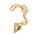 Wholesale alloy hollow water droplet earrings JDC-ES-A095 Earrings 妙雅 KC gold Wholesale Jewelry JoyasDeChina Joyas De China