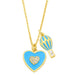 Wholesale alloy hot air balloon love necklace JDC-NE-AS396 NECKLACE 翱昇 blue Wholesale Jewelry JoyasDeChina Joyas De China