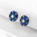 Wholesale Alloy Imitation Pearl Earrings JDC-ES-DN026 Earrings 道妮 blue 2483 Wholesale Jewelry JoyasDeChina Joyas De China