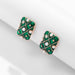Wholesale Alloy Imitation Pearl Earrings JDC-ES-DN026 Earrings 道妮 green 2485 Wholesale Jewelry JoyasDeChina Joyas De China