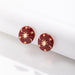 Wholesale Alloy Imitation Pearl Earrings JDC-ES-DN026 Earrings 道妮 red 2483 Wholesale Jewelry JoyasDeChina Joyas De China