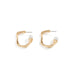 Wholesale Alloy Imitation Pearl Earrings JDC-ES-DN028 Earrings 道妮 gold Wholesale Jewelry JoyasDeChina Joyas De China