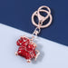Wholesale Alloy Imitation Pearl Enamel Treasure Horse Keychain JDC-KC-JL009 Keychains 氿乐 red Wholesale Jewelry JoyasDeChina Joyas De China