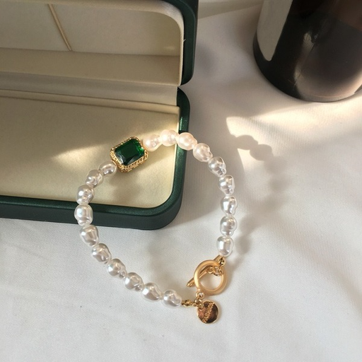 Wholesale alloy imitation pearl geometric bracelet JDC-BT-GSYYB004 Bracelet JoyasDeChina Wholesale Jewelry JoyasDeChina Joyas De China