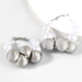 Wholesale Alloy Imitation Pearl Multilayer Ball Earrings JDC-ES-JL892 Earrings JoyasDeChina white Wholesale Jewelry JoyasDeChina Joyas De China