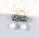 Wholesale alloy imitation pearl resin skull pattern earrings JDC-ES-JL631 Earrings JoyasDeChina Wholesale Jewelry JoyasDeChina Joyas De China
