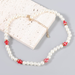 Wholesale alloy imitation pearl resin small strawberry necklaces JDC-NE-JL161 necklaces JoyasDeChina Wholesale Jewelry JoyasDeChina Joyas De China
