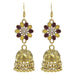 Bulk Jewelry Wholesale alloy Indian style diamond earrings JDC-ES-T24 Wholesale factory from China YIWU China