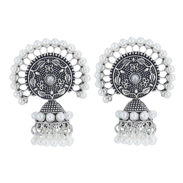 Bulk Jewelry Wholesale alloy Indian style pearl Tassel Earrings JDC-ES-T16 Wholesale factory from China YIWU China