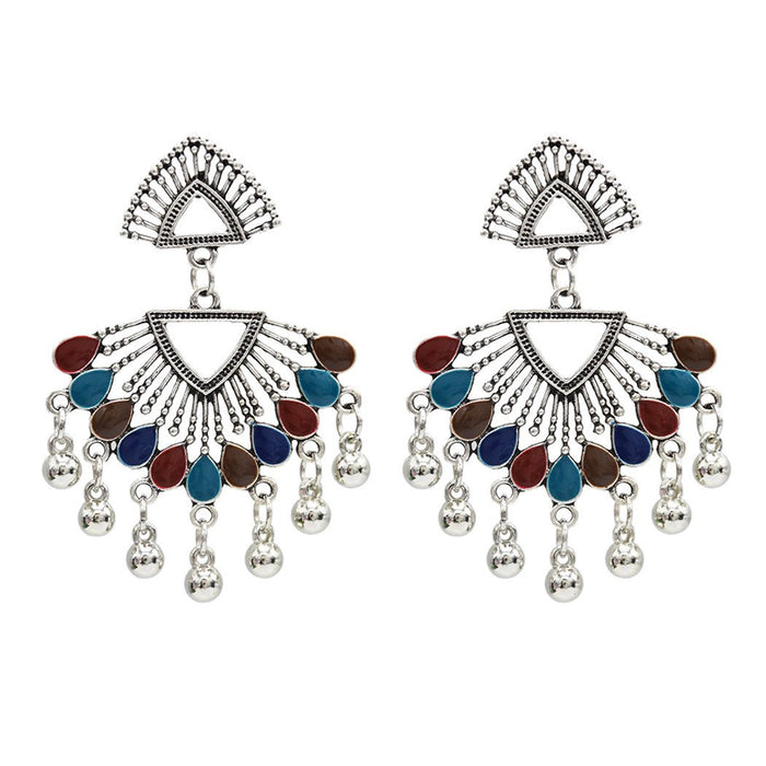 Bulk Jewelry Wholesale alloy Indian style retro triangle earrings JDC-ES-T11 Wholesale factory from China YIWU China