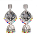 Bulk Jewelry Wholesale alloy Indian wind chime color beads earrings JDC-ES-T27 Wholesale factory from China YIWU China
