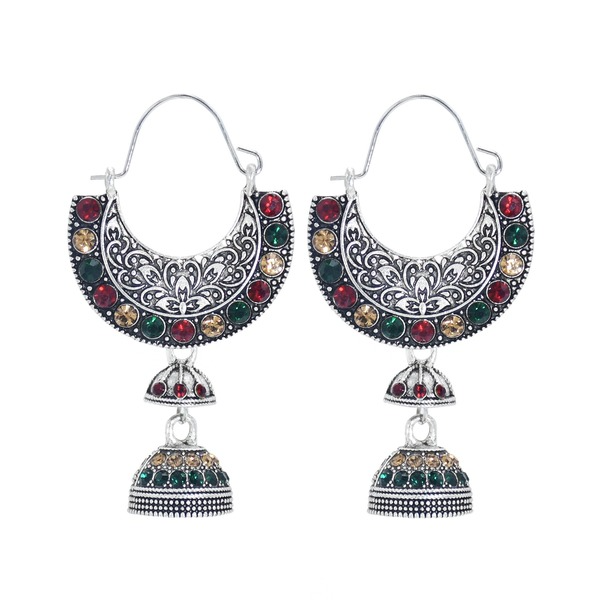 Bulk Jewelry Wholesale alloy Indian wind-encrusted diamond earrings JDC-ES-T17 Wholesale factory from China YIWU China