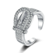 Wholesale alloy inlaid zircon ring Sterling Silver Jewelry JDC-RS-BLX042 Rings 宝来兴 Wholesale Jewelry JoyasDeChina Joyas De China