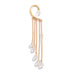 Wholesale alloy iron chain crystal earrings JDC-ES-DN018 Earrings 道妮 gold Wholesale Jewelry JoyasDeChina Joyas De China