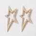 Wholesale alloy irregular five-pointed star diamond set earrings JDC-ES-C168 Earrings JoyasDeChina Wholesale Jewelry JoyasDeChina Joyas De China