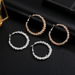 Bulk Jewelry Wholesale alloy irregular multi-piercing ring earrings JDC-ES-MH033 Wholesale factory from China YIWU China