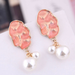 Bulk Jewelry Wholesale alloy irregular pearl bump symmetrical earrings JDC-ES-wy055 Wholesale factory from China YIWU China