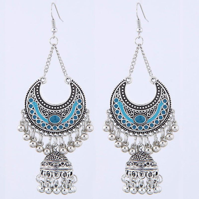 Wholesale alloy lantern tassel earrings JDC-ES-wy042 Earrings JoyasDeChina [blue]_ 011052587 Wholesale Jewelry JoyasDeChina Joyas De China
