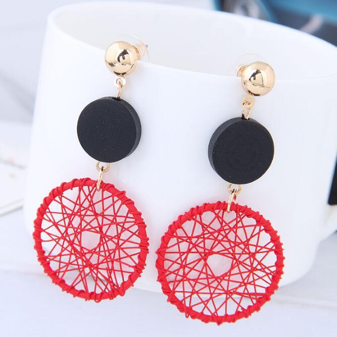 Bulk Jewelry Wholesale alloy large circle Earrings JDC-ES-sf045 Wholesale factory from China YIWU China
