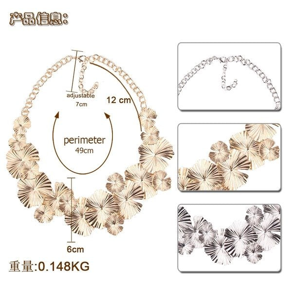 Wholesale alloy Leaf Necklace JDC-NE-JQ128 NECKLACE 佳琪 Wholesale Jewelry JoyasDeChina Joyas De China