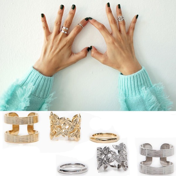 Bulk Jewelry Wholesale alloy leaf punk hollow rings JDC-RS-wy078 Wholesale factory from China YIWU China