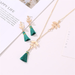 Bulk Jewelry Wholesale alloy leaf tassel fishhook Necklace JDC-NE-A338 Wholesale factory from China YIWU China