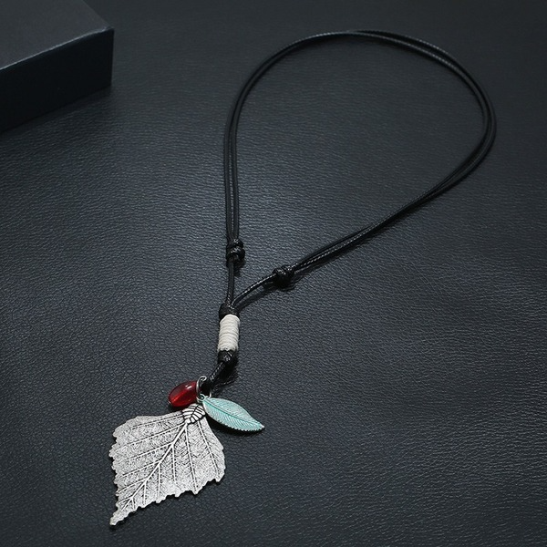 Bulk Jewelry Wholesale alloy leaves man necklaces JDC-MNE-PK074 Wholesale factory from China YIWU China
