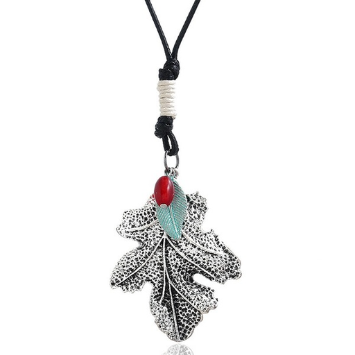 Bulk Jewelry Wholesale alloy leaves man necklaces JDC-MNE-PK085 Wholesale factory from China YIWU China