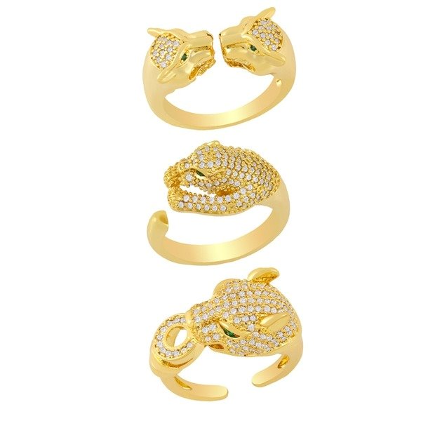 Wholesale alloy leopard head ring JDC-RS-AS302 Rings 翱昇 Wholesale Jewelry JoyasDeChina Joyas De China