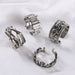Wholesale Alloy Letter Elephant Ring MOQ≥2 JDC-RS-JuY006 Rings 聚耀 set minimum 2 pieces for wholesale 1 Wholesale Jewelry JoyasDeChina Joyas De China