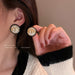 Wholesale alloy letter geometric gold earrings JDC-ES-BY-116 Earrings 宝钰 Wholesale Jewelry JoyasDeChina Joyas De China