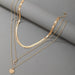 Wholesale alloy letter love four-layer necklace JDC-NE-C169 NECKLACE 咏歌 Wholesale Jewelry JoyasDeChina Joyas De China