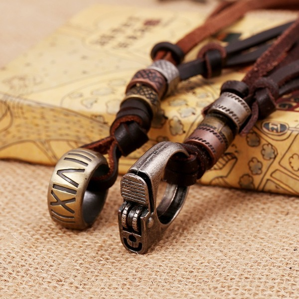 Bulk Jewelry Wholesale alloy lighter leather man necklaces JDC-MNE-PK014 Wholesale factory from China YIWU China