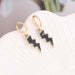 Wholesale alloy lightning Earrings JDC-ES-Bingm009 Earrings 冰萌 5#black Wholesale Jewelry JoyasDeChina Joyas De China