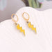 Wholesale alloy lightning Earrings JDC-ES-Bingm009 Earrings 冰萌 6#yellow Wholesale Jewelry JoyasDeChina Joyas De China