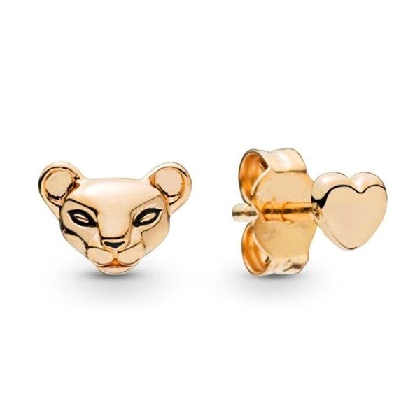 Wholesale alloy lion and Love Earrings JDC-ES-xingl009 Earrings 星鸾 Wholesale Jewelry JoyasDeChina Joyas De China