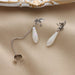 Wholesale alloy long Tassel Earrings JDC-ES-AYN344 Earrings JoyasDeChina E2165-white Wholesale Jewelry JoyasDeChina Joyas De China