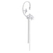 Wholesale alloy long tassel earrings JDC-ES-XuF038 Earrings 旭帆 silver Wholesale Jewelry JoyasDeChina Joyas De China