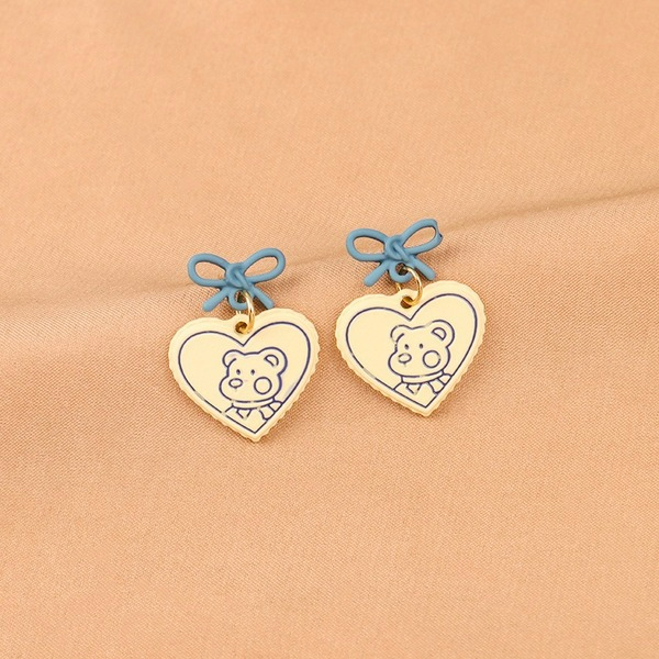 Wholesale alloy love Bow Earrings JDC-ES-GSLSY047 Earrings JoyasDeChina Wholesale Jewelry JoyasDeChina Joyas De China