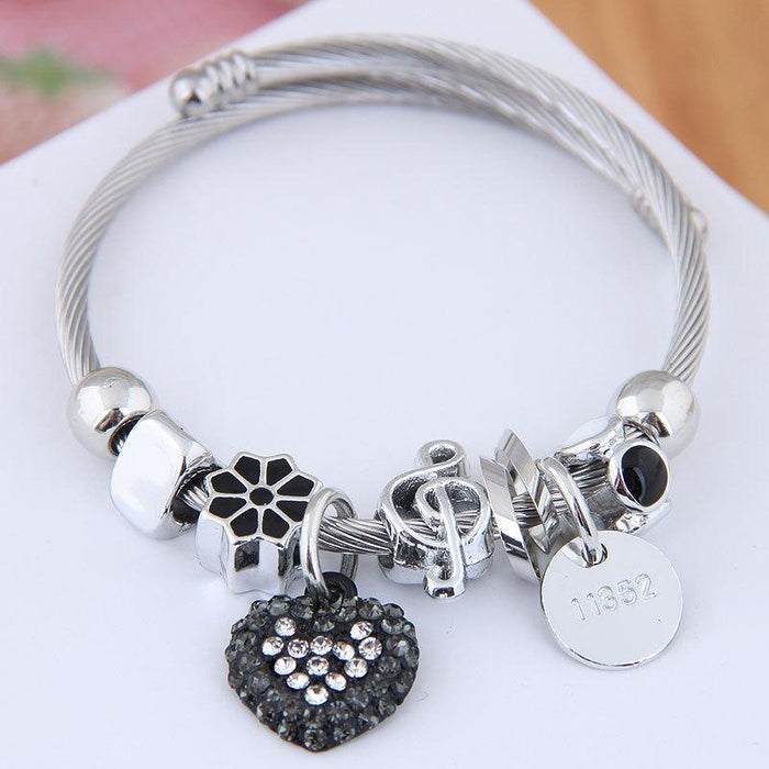 Bulk Jewelry Wholesale alloy love bracelet JDC-BT-wy068 Wholesale factory from China YIWU China