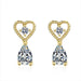 Wholesale alloy love drop earrings Sterling Silver Jewelry JDC-ES-BLX047 Earrings 宝来兴 Wholesale Jewelry JoyasDeChina Joyas De China