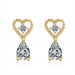 Wholesale alloy love drop earrings Sterling Silver Jewelry JDC-ES-BLX047 Earrings 宝来兴 gold Wholesale Jewelry JoyasDeChina Joyas De China
